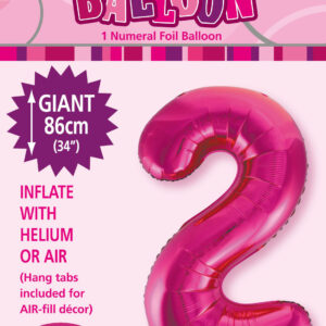 Helium Number Hot Pink #2