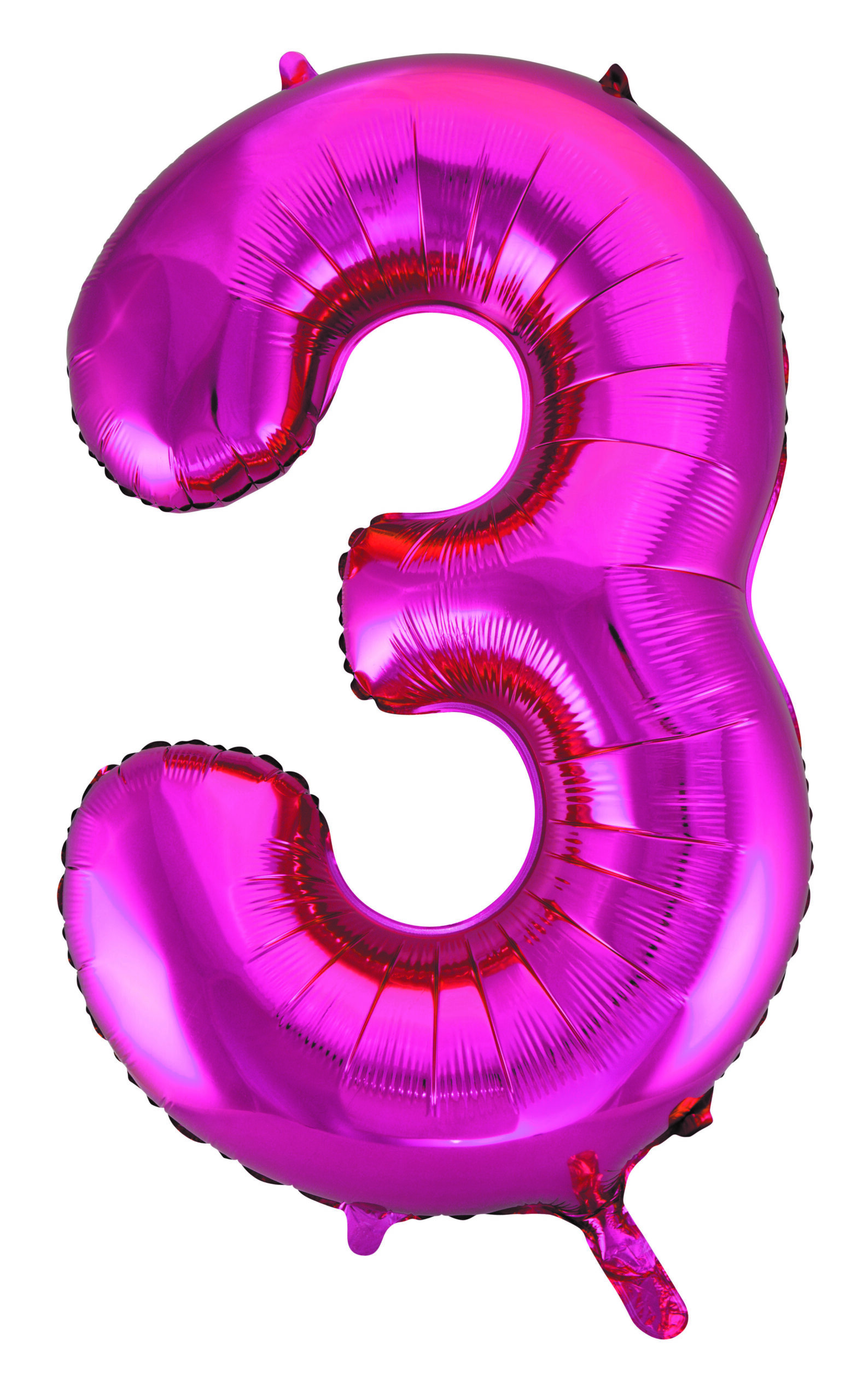 Helium Number Hot Pink #3