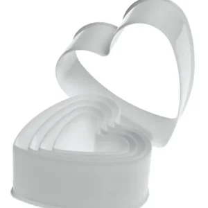 5PCE HEART COOKIE CUTTER SET