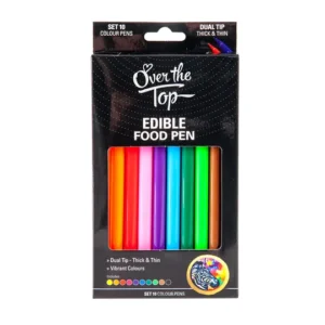 Over The Top 10pk  Gourmet Writer Colour Pen Set 10 Piece - Dual Tip - GST FREE