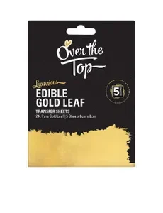 Over the Top  Gold Leaf 24K Transfer (5 PIECE)