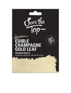 CHAMPAGNE GOLD LEAF SHEET 5PCS