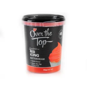 Over The Top Buttercream Red 425g