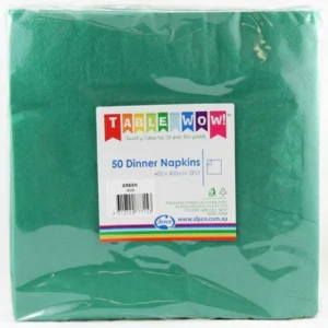 GREEN DINNER NAPKINS 50PK