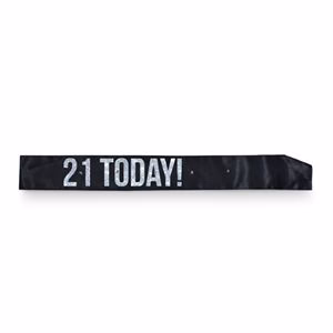 BLACK 21ST FLASH SASH
