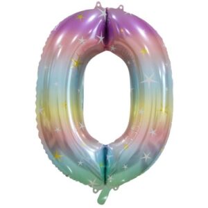 NUMBER FOIL 86CM - PASTEL 0