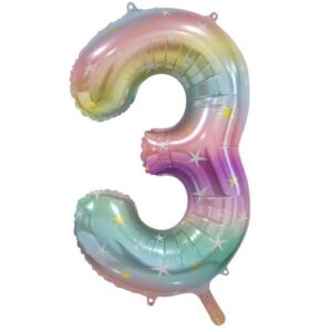 NUMBER FOIL 86CM - PASTEL 3