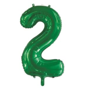 NUMBER FOIL BALLOON 86CM - GREEN 2
