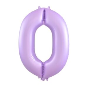 NUMBER FOIL BALLOON 86CM - LILAC 0