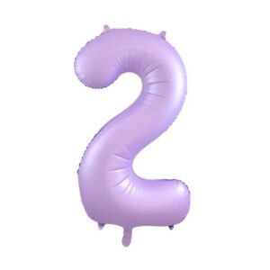 NUMBER FOIL BALLOON 86CM - LILAC 2