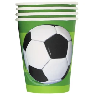 3D SOCCER 8 x 9oz CUPS