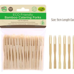 Bamboo Catering Forks -100PK