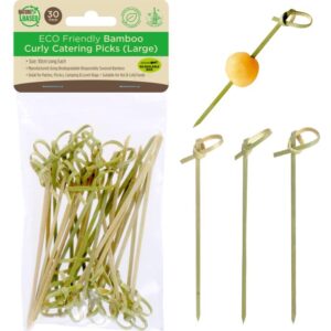 Bamboo Curly Catering Picks 30PK