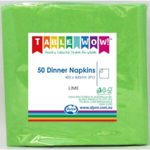 DINNER NAPKINS 50PK LIME