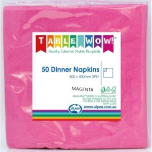 DINNER NAPKINS 50PK MAGENTA