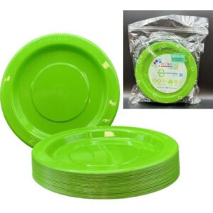 20PK LUNCH PLATES - LIME GREEN