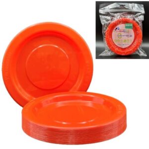 20PK LUNCH PLATES ORANGE