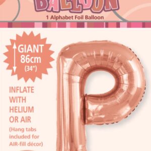ALPHABET FOIL 86CM - R/GOLD P
