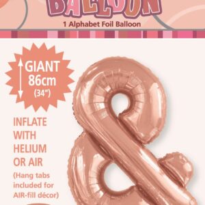 ALPHABET FOIL 86CM - R/GOLD &