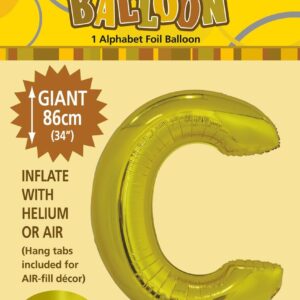 ALPHABET FOIL 86CM - GOLD C