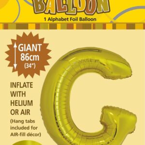 ALPHABET FOIL 86CM - GOLD G