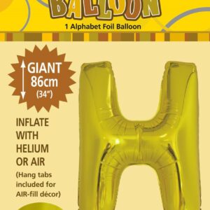 ALPHABET FOIL 86CM - GOLD H