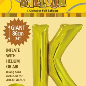 ALPHABET FOIL 86CM - GOLD K