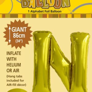 ALPHABET FOIL 86CM - GOLD N