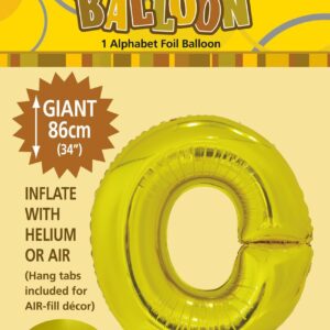 ALPHABET FOIL 86CM - GOLD O