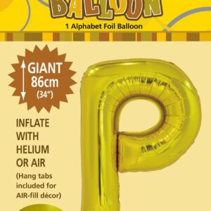 ALPHABET FOIL 86CM - GOLD P