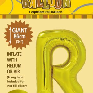 ALPHABET FOIL 86CM - GOLD R