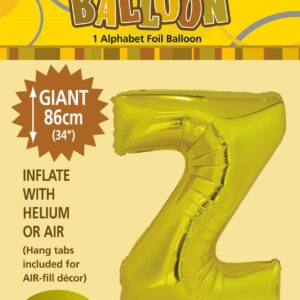 ALPHABET FOIL 86CM - GOLD Z