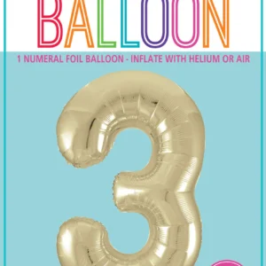 NUMERAL FOIL 34′ PKG CHAMPAGNE GOLD 3