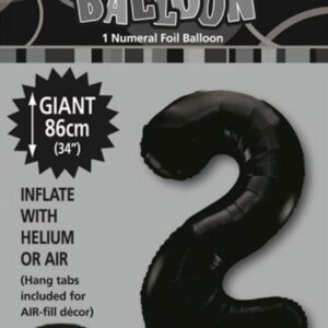 NUMERAL FOIL 34in PKG- BLACK 2