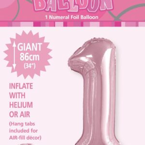 NUMERAL FOIL 34in PKG-L/PINK 1