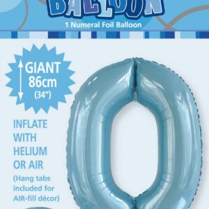 NUMERAL FOIL 34in PKG-P/BLUE 0