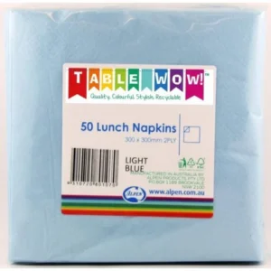 LIGHT BLUE LUNCH NAPKINS 50PK