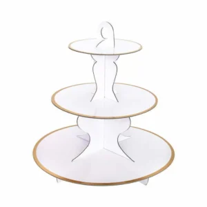 WHITE C/STAND GOLD FOIL EDGE