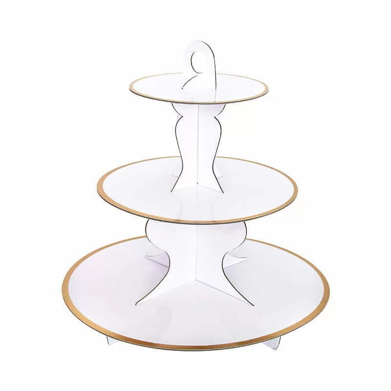 WHITE C/STAND GOLD FOIL EDGE