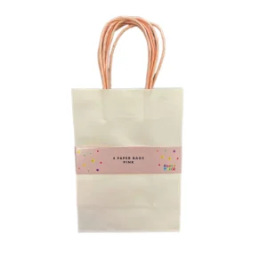 4PK PINK PAPER BAGS