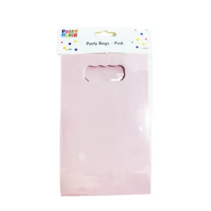 PAPER PARTY BAGS - PINK 6PK