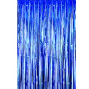 Dark Blue Door Curtain