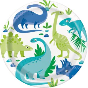 8pk Dinosaur Large Plate