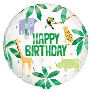 SAFARI H/BIRTHDAY FOIL - 45CM