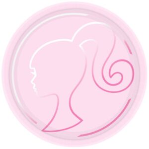 8PK BARBIE PLATES