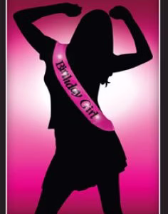 BIRTHDAY GIRL FLASH SASH