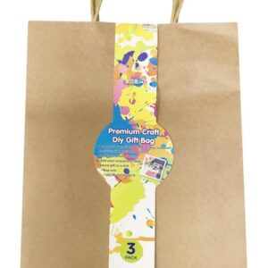 3PK Craft DIY Gift Bags - 35CM x 25CM x 10CM