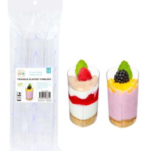 TRIANGLE SLANTED TUMBLERS 12PK
