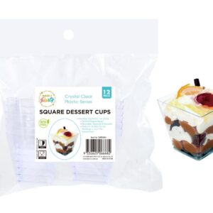 SQUARE DESSERT CUPS 12PK