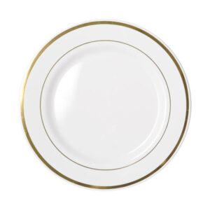 DELUXE PLATE 26CM PK 6 GOLD RIM